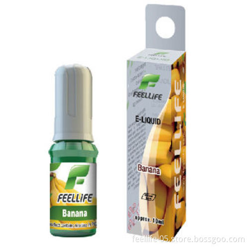 Feelife Fruit Series E-liquid, Banana Flavor, with Child-proof Bottles, to Refill E Cigarette